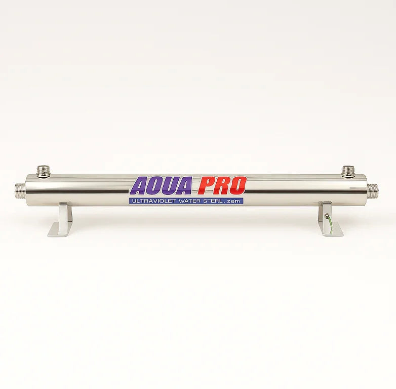 RVS ultraviolet watersterilisator voor desinfectie van drinkwaterinstallaties